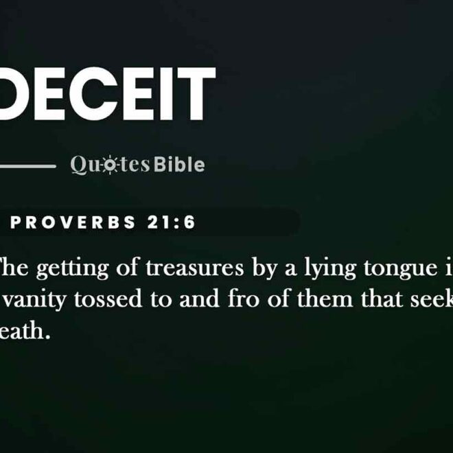 What Does Deceit Mean In The Bible