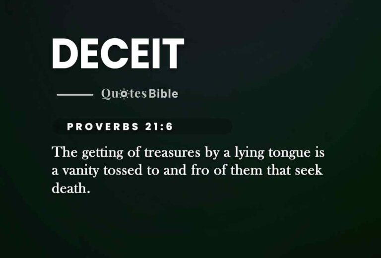 What Does Deceit Mean In The Bible