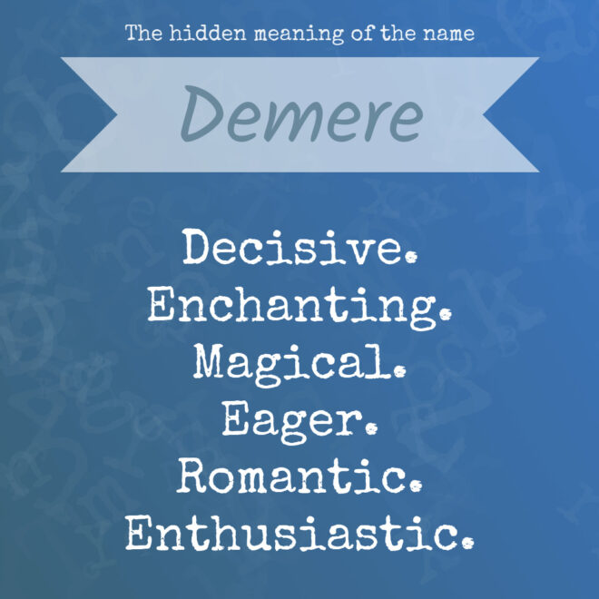 What Does Demere Mean