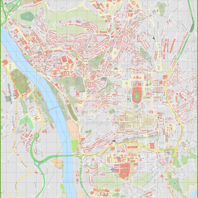 Map Of Coimbra Portugal