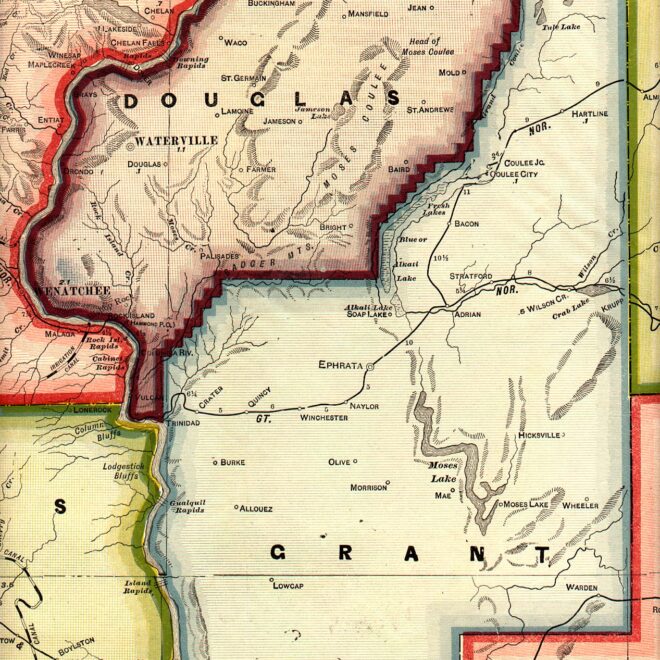 Map Of Grant County Wa