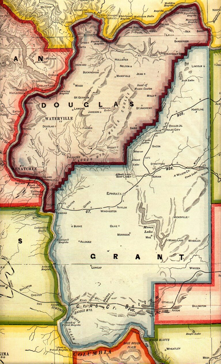 Map Of Grant County Wa