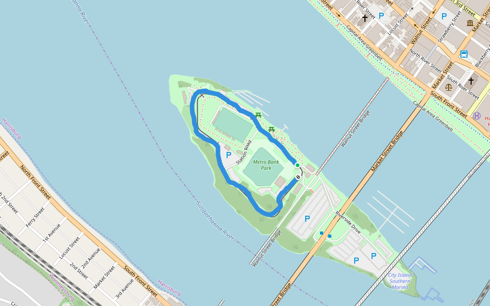 Walking Map for City Island
