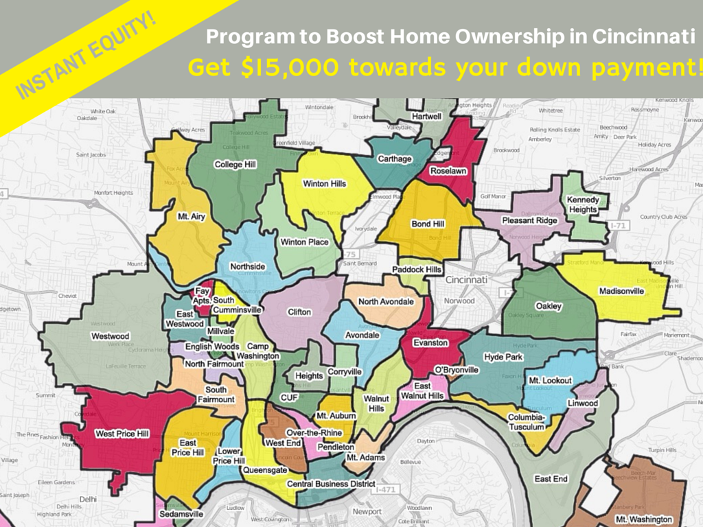 Cincinnati Ohio Zip Code Map