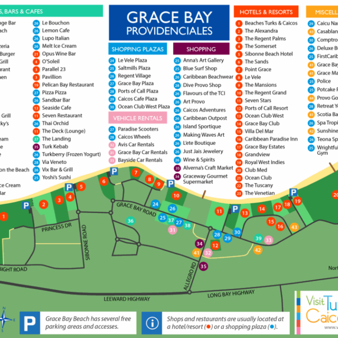Map Of Grace Bay Resorts