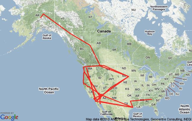 Into The Wild Trip Map