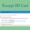 What Does It Mean To Encrypt An Sd Card