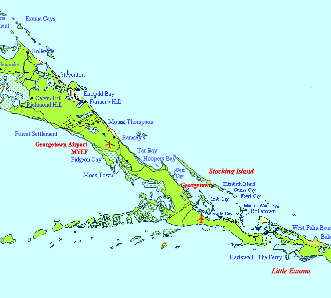 Map Of Great Exuma