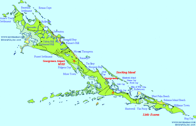 Map Of Great Exuma