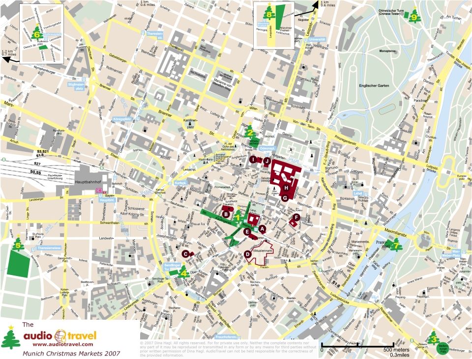 Munich Christmas Market Map
