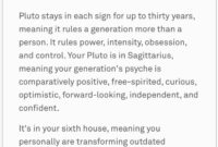 What Does Pluto In Sagittarius Mean
