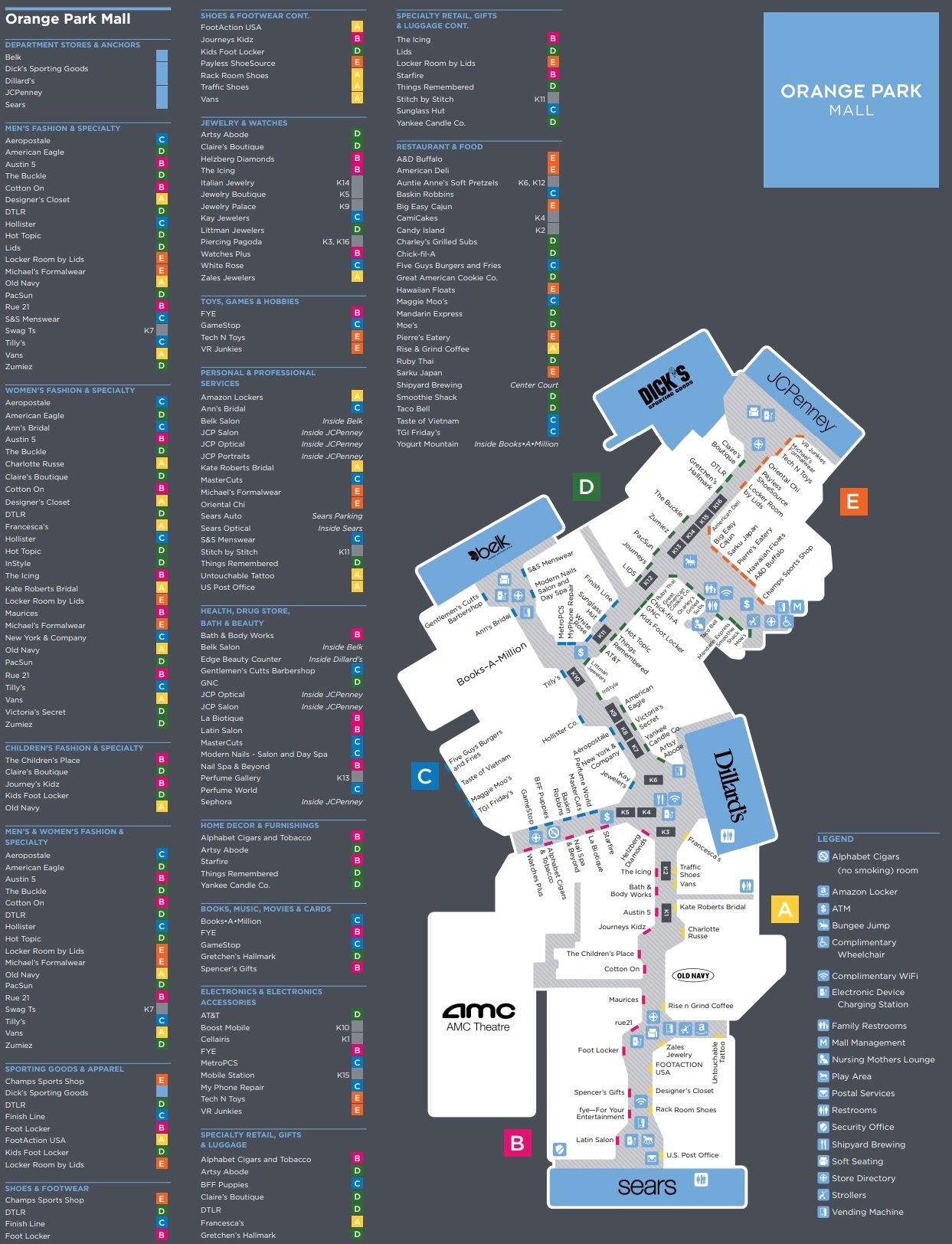 Citrus Park Town Center Mall Map - Printable Maps Online