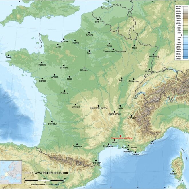 Map Of Chateauneuf Du Pape
