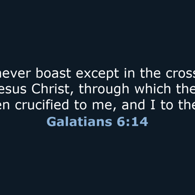 What Does Galatians 6 14 Mean