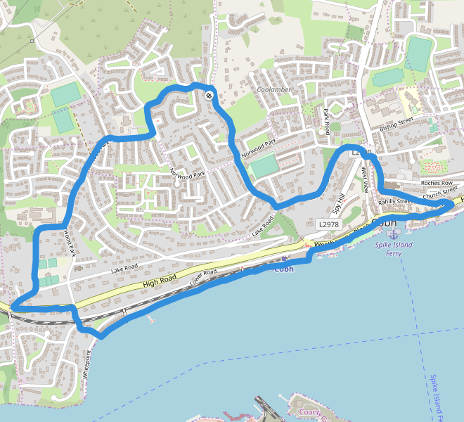 Map Of Cobh County Cork