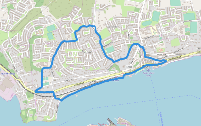 Map Of Cobh County Cork