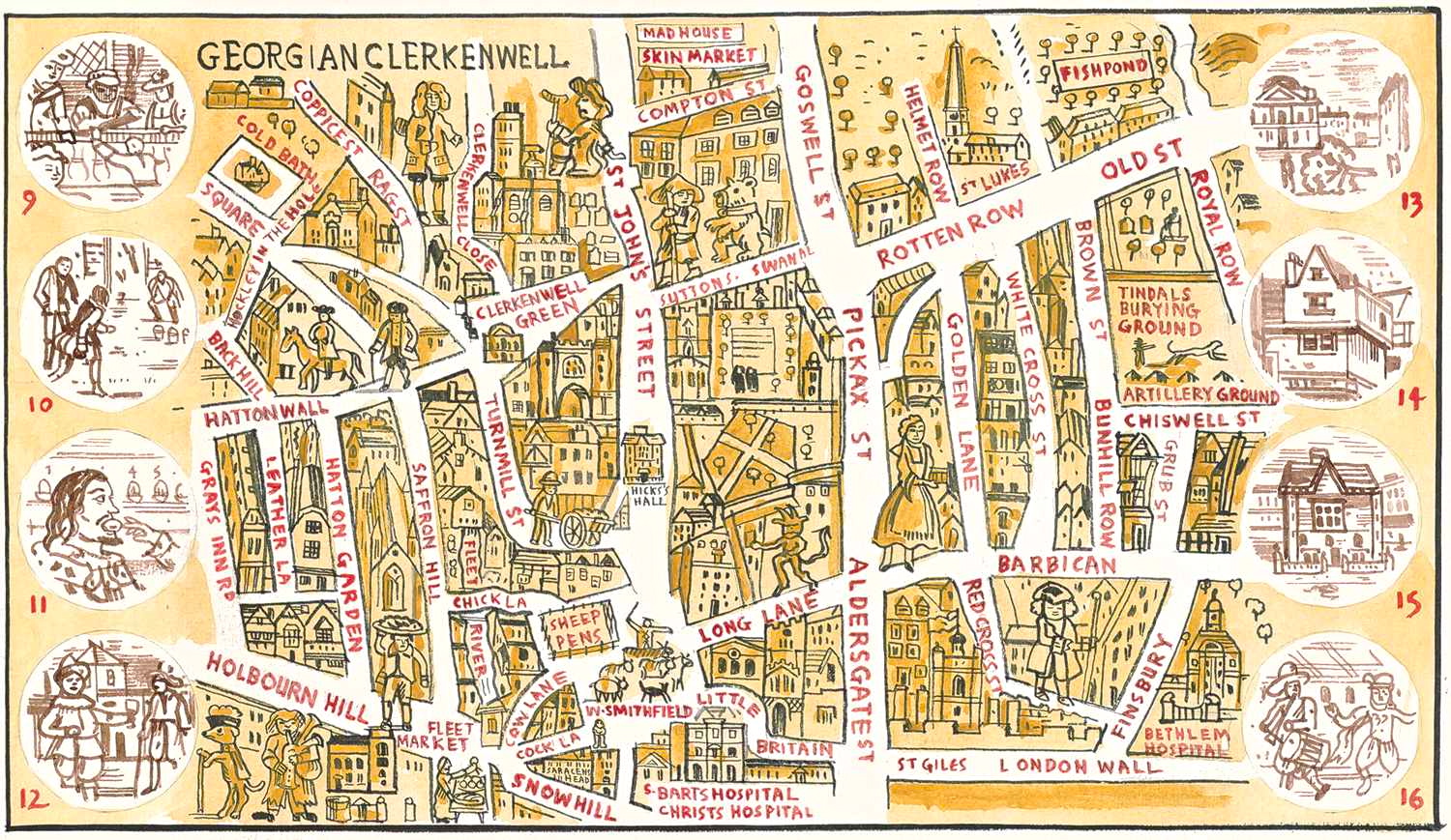 Adam Dant’s Map of Clerkenwell