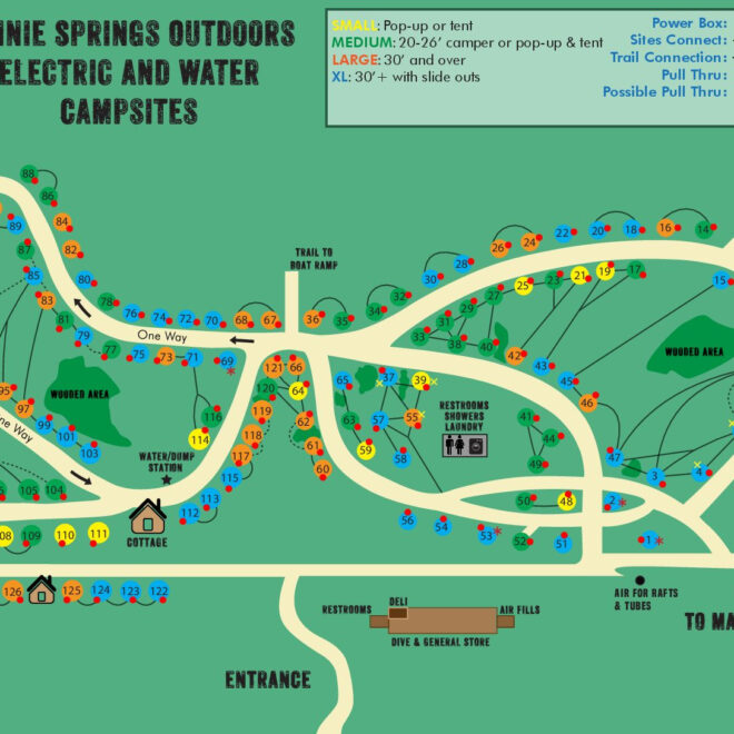 Map Of Ginnie Springs Florida