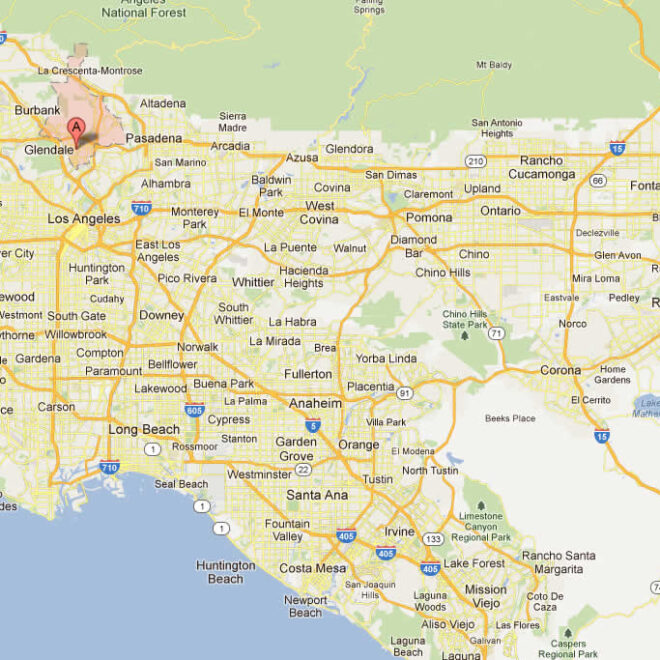 Map Of Glendale