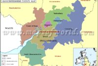 Map Of Gloucestershire County England