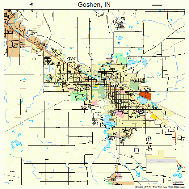 Map Of Goshen Indiana