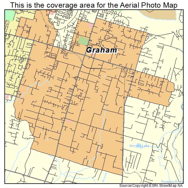 Aerial Photography Map of Graham, WA