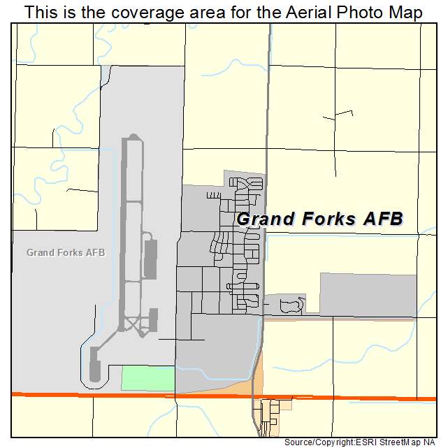 Aerial View of Grand Forks AFB, ND