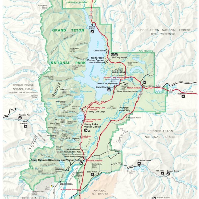 Map Of Grand Teton