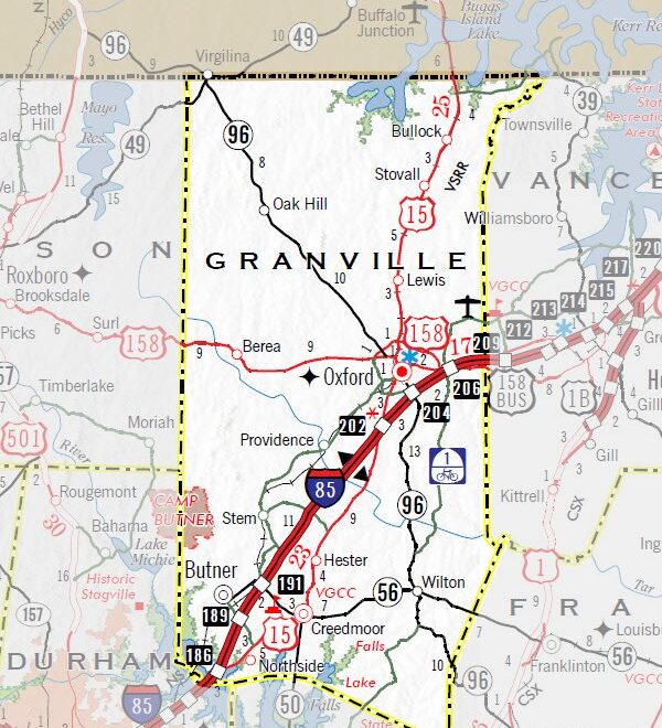 Map Of Granville County