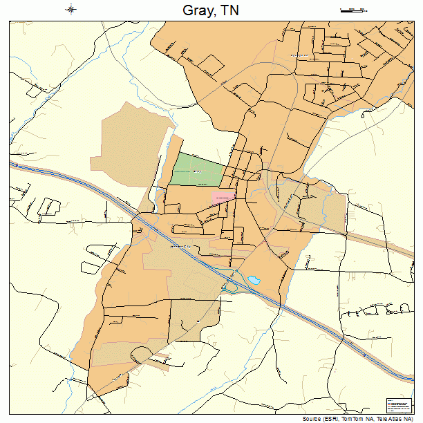 Map Of Gray Tennessee