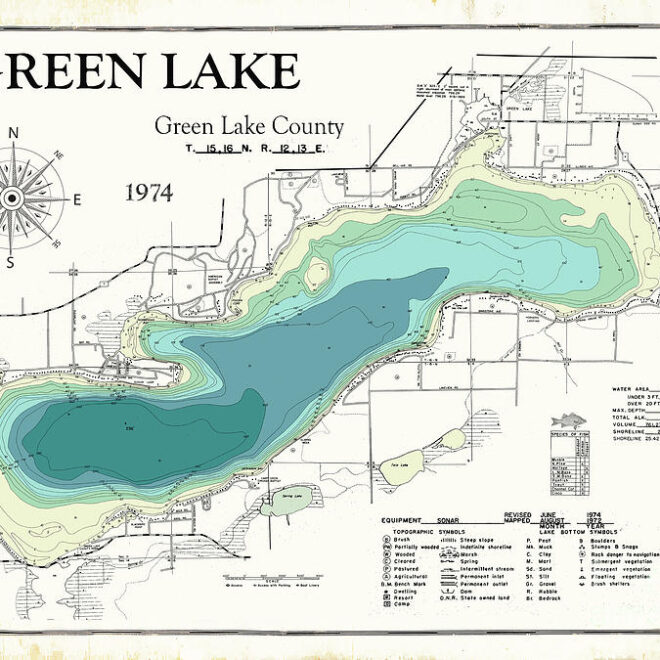 Map Of Green Lake Wi