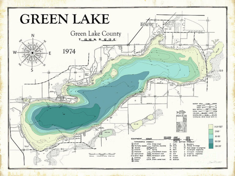 Map Of Green Lake Wisconsin