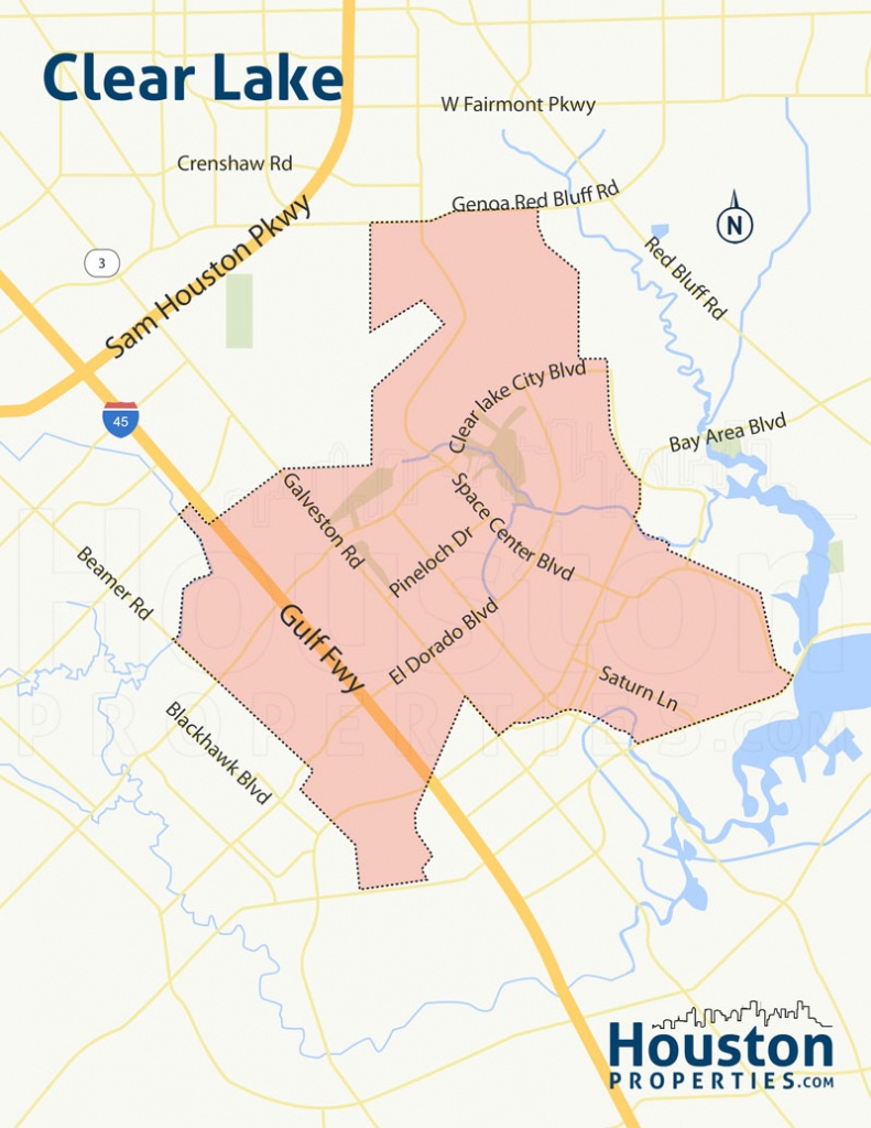 Real Estate Map of Clear Lake, TX