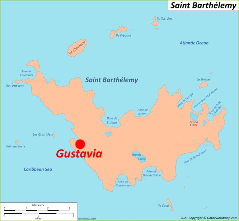 Map Of Gustavia