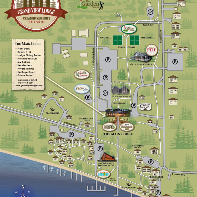 Map Of Grandview Lodge