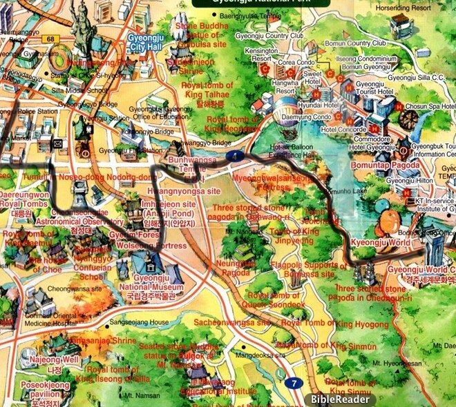 Map Of Gyeongju