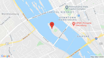 City Island Map - Harrisburg, PA