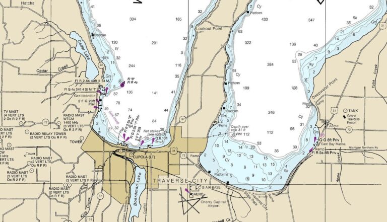 Map Of Grand Traverse Bay