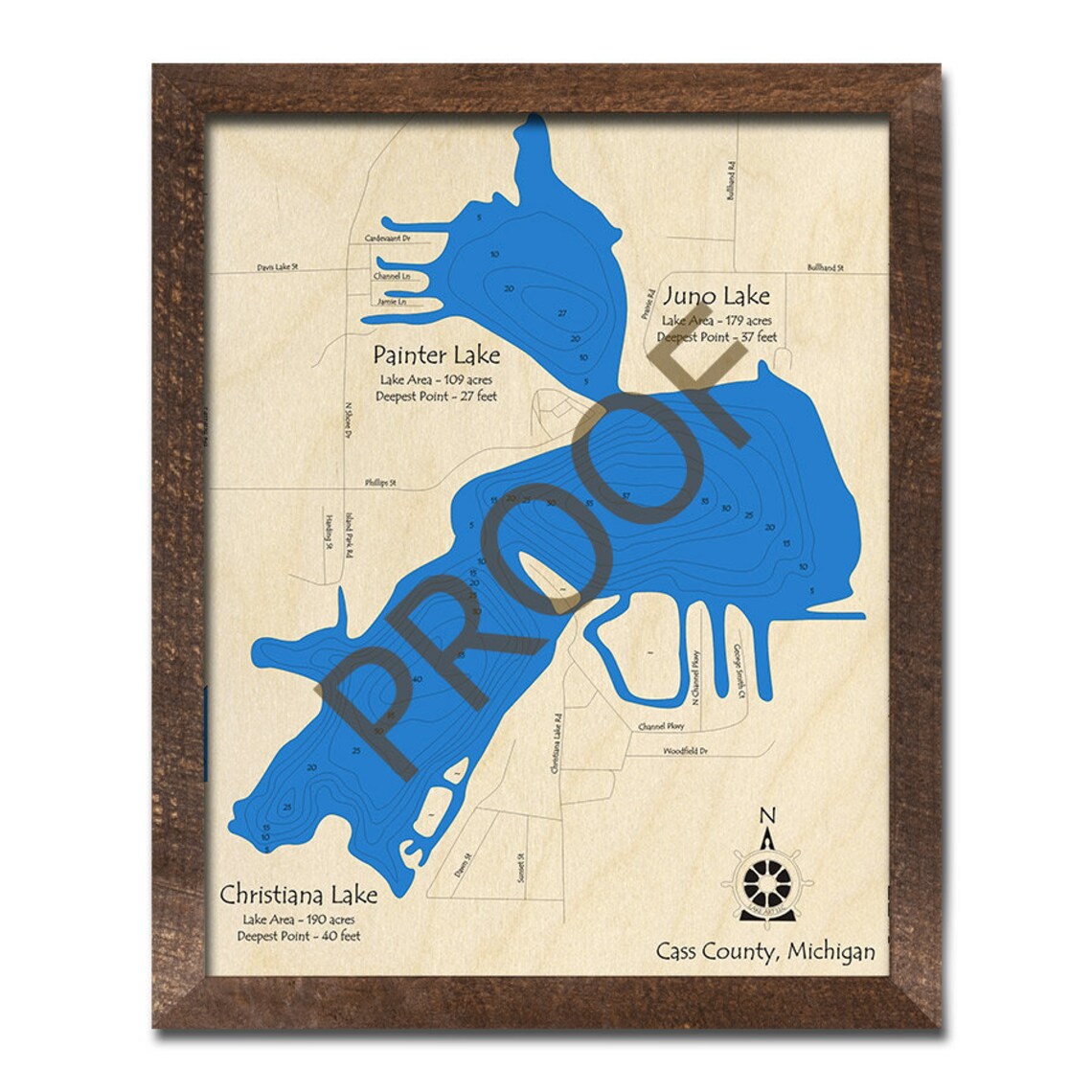 Painter Lake Map