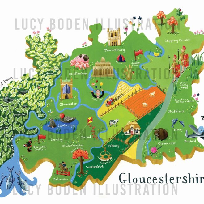 Map Of Glos
