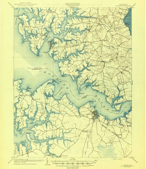 Map Of Choptank River