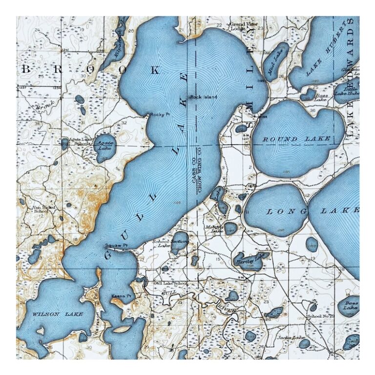 Map Of Gull Lake