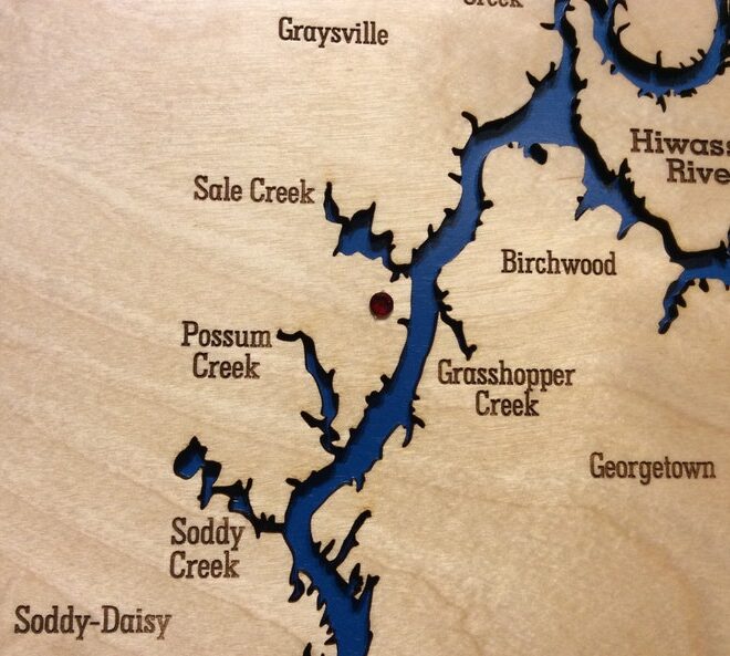 Map Of Chickamauga Lake Tennessee