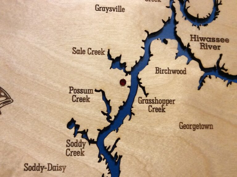 Map Of Chickamauga Lake Tennessee