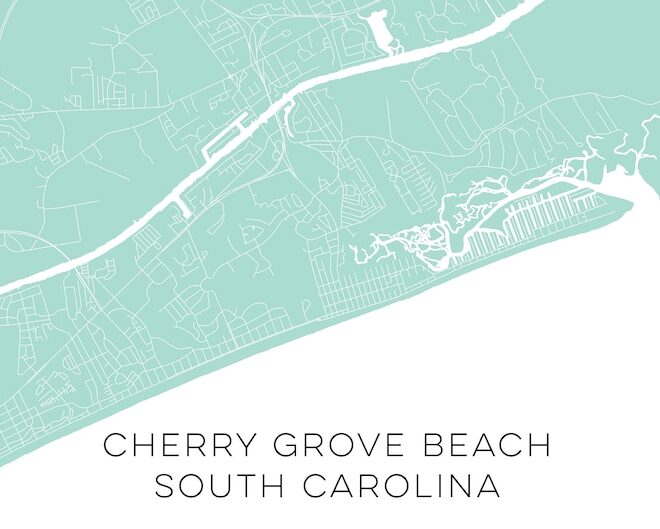 Map Of Cherry Grove South Carolina