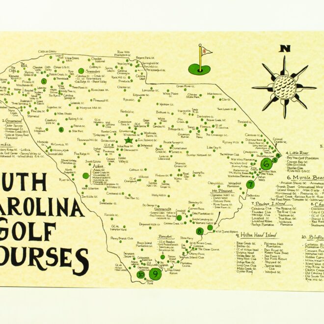 Map Of Golf Courses In South Carolina