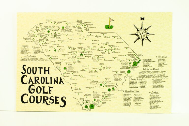 Map Of Golf Courses In South Carolina
