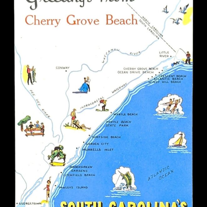 Map Of Cherry Grove Beach Sc