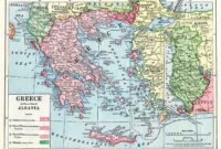 Map Of Greece And Albania