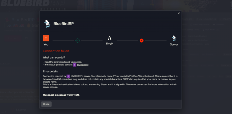 What Does It Mean The Connection To The Server Failed